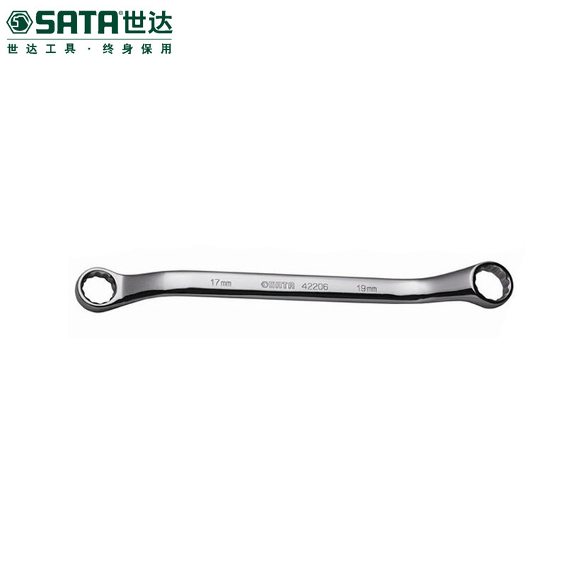 世达(SATA)SA08010 10件套全抛光双开口扳手