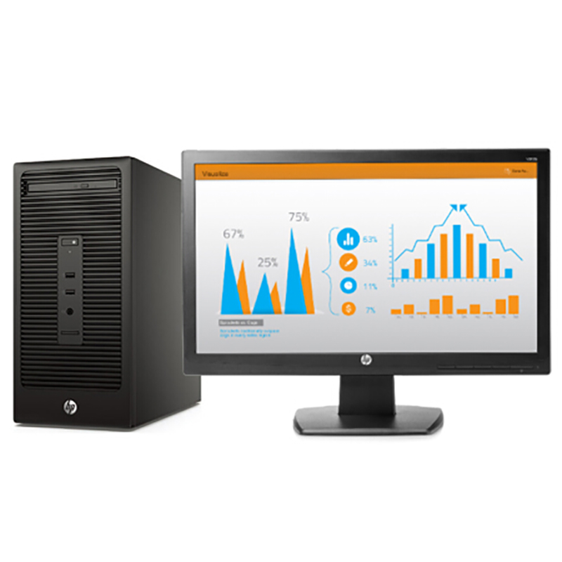 惠普 HP 288 Pro 台式电脑(i3-6100/4G/500G/集显/DVDRW/DOS/20寸显示器/3年保修)
