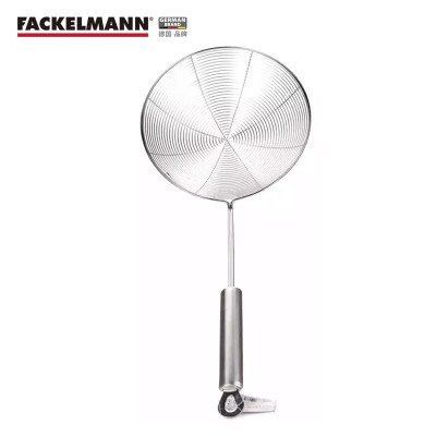 德国Fackelmann 法克曼漏勺 铲类 不锈钢过滤网 笊篱 油炸网中号16cm 厨房小工具
