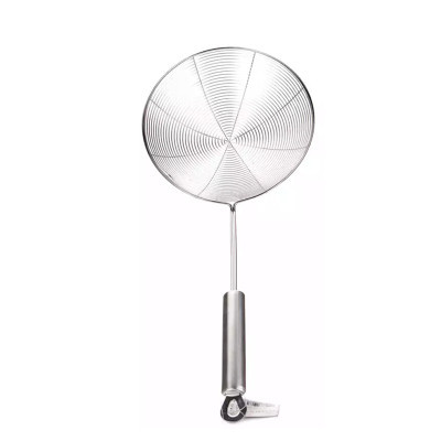 德国Fackelmann 法克曼漏勺 铲类 不锈钢过滤网 笊篱厨 房小工具 油炸网大号 20cm