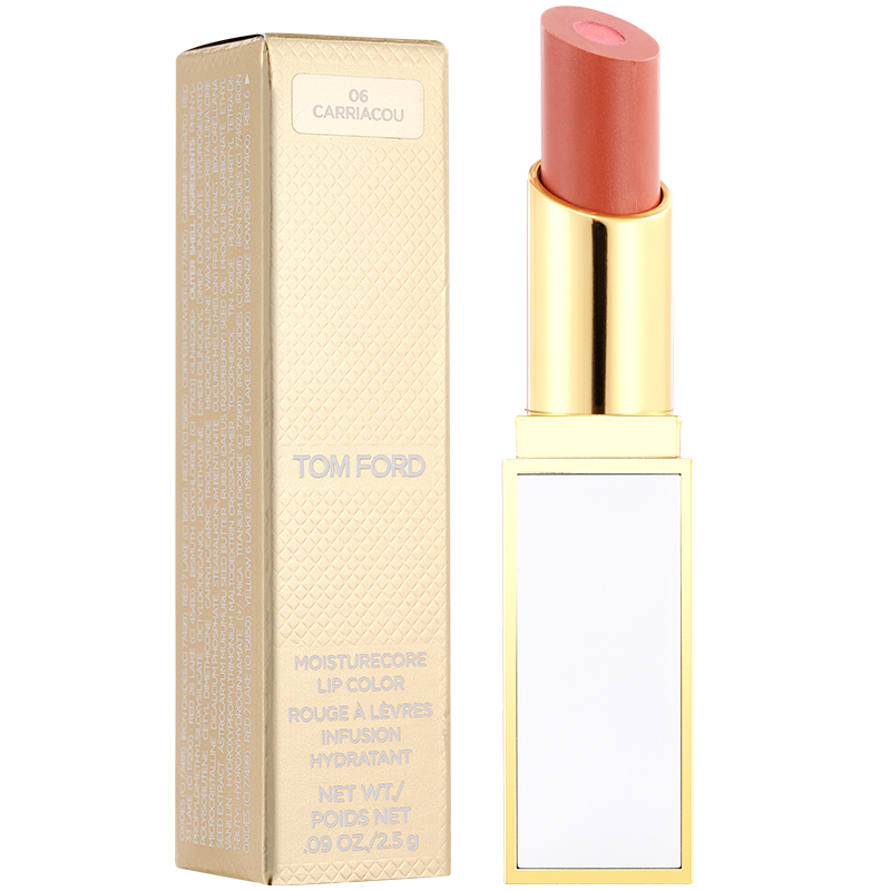 Tom Ford 汤姆福特白管双色夹心系列唇膏口红 3g #06 Carriacou 显色不易脱妆减淡唇纹裸色系