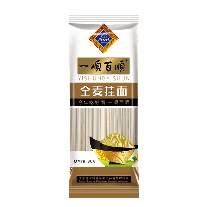 厨大妈一順百順全麦挂面800g