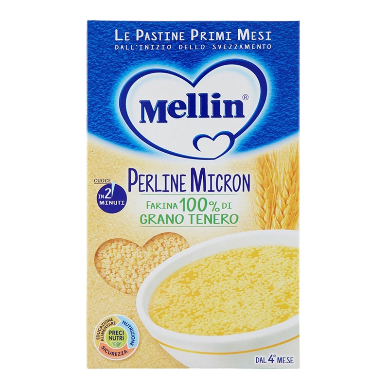 美林(Mellin)婴儿辅食面 圆圈形面仔 320克/盒装 原装进口 5个月以上 辅食添加初期以上