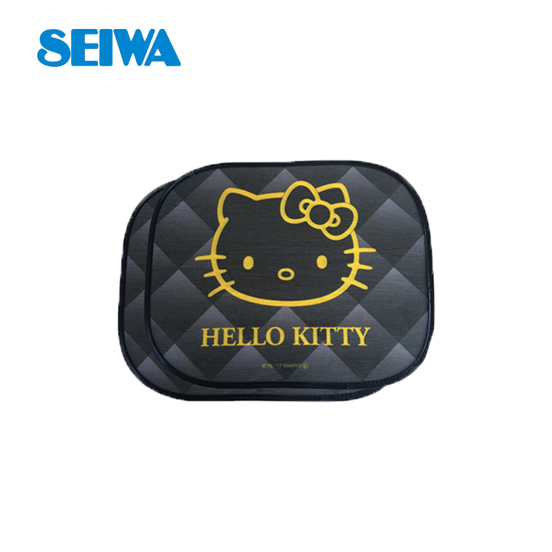 HelloKitty凯蒂猫网纱遮阳挡侧挡防晒汽车吸盘遮阳挡前档车内太阳挡遮光板挡风玻璃罩