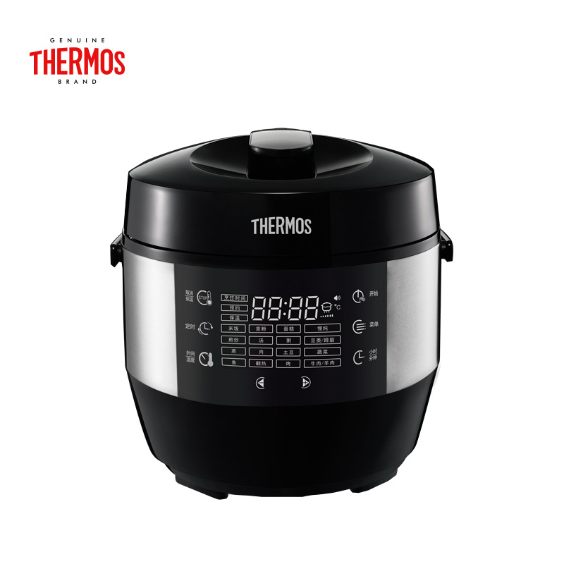 膳魔师(THERMOS)电压力锅EHA-4561E 电压力锅自动控压 陶晶内胆 防干烧 保温饭煲 高压锅3-6人 膳魔師