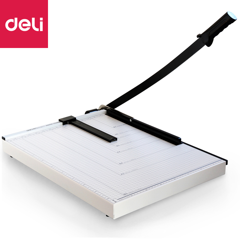 得力(deli)8011 裁纸刀钢质切纸刀切纸机A3 B4多功能手动裁纸机特大号
