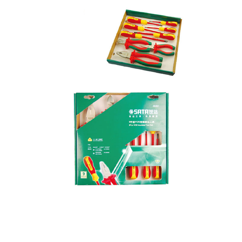 世达(SATA)SA09262 9件套VDE绝缘耐压钳组套