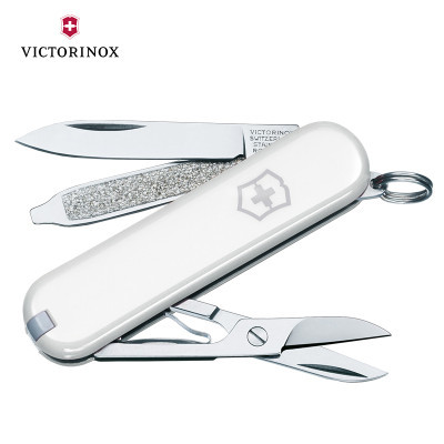 Victorinox维氏瑞士军刀多功能不锈钢折叠刀58MM白色典范0.6223.7G小巧迷你小刀水果刀进口