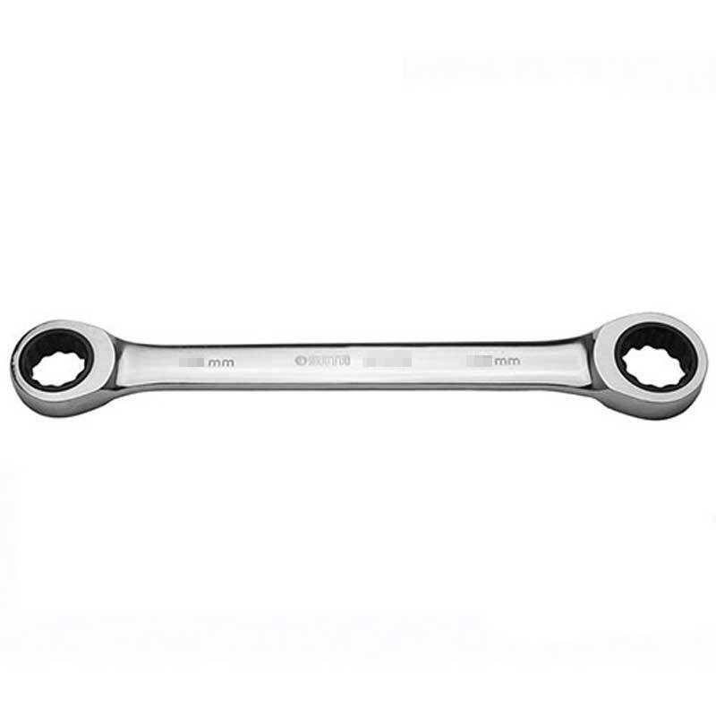 世达梅花棘轮快扳,双头 17mmX19mm公制全抛光,46206