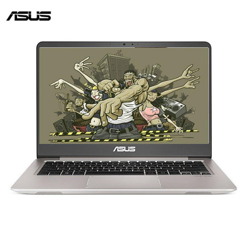 华硕(ASUS) 灵耀RX410UQ 14英寸窄边框轻薄笔记本电脑(i5-7200U 4G 256G 2G独显 星空灰)