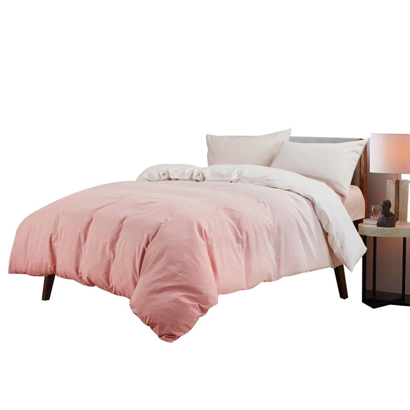 LOVO家纺床品四件套 全棉平纹印花 色织水洗棉 水浪漫渐变风 床上用品纯棉床单被套其它 1.5/1.8米床 云端