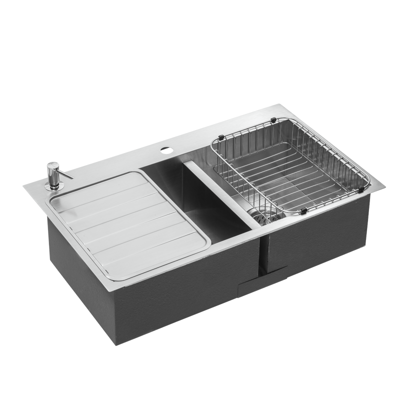 科勒(KOHLER)厨盆水槽 沃特大小槽台上台下双用厨盆加厚不锈钢厨房家用水槽洗菜盘水池K-3581