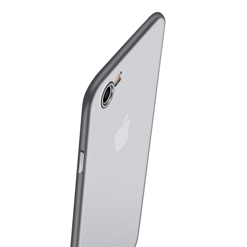 洛克(ROCK)苹果8/7手机壳 iPhone 8/7保护套超薄磨砂软壳防尘防水防汗防滑裸壳系列 透明磨砂壳