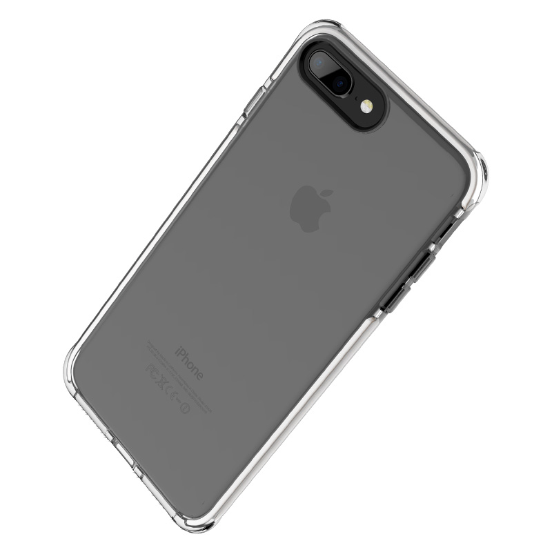 ROCK 洛克 iPhone 8P/7P/XS/X 优盾系列保护壳 透明白