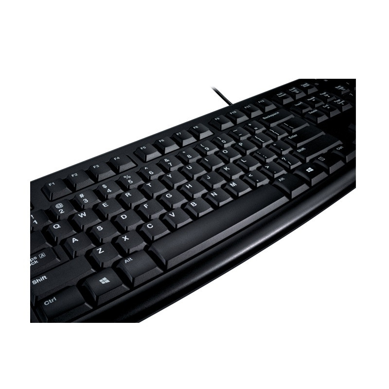 罗技(Logitech) K120 有线键盘(USB) 黑色 (个)