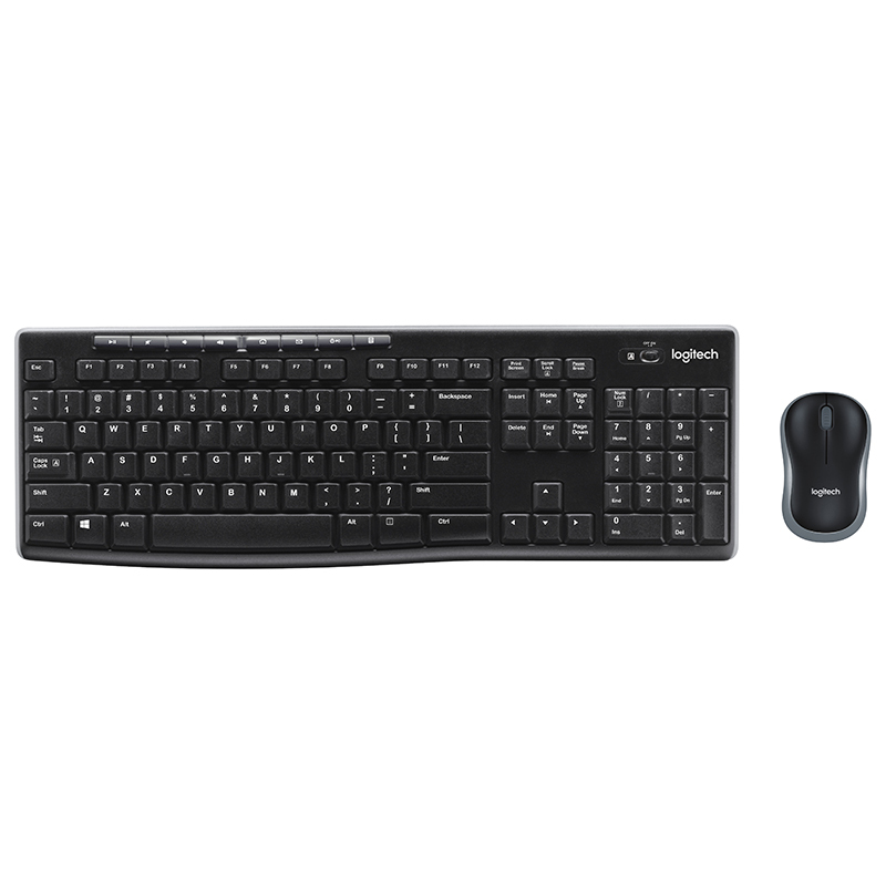 罗技(Logitech)MK270 无线光电键盘鼠标套装 黑色