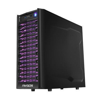 魔法师MVGOS 烈焰PRO K554 台式电脑电竞吃鸡游戏主机 酷睿I5-8400 八代六核 8GB 1TB+128GB GXT1050Ti 4G吃鸡显卡