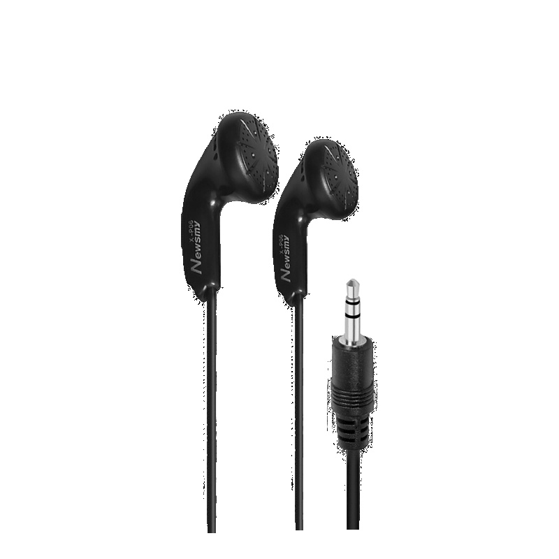 纽曼音乐播放器立体声耳机 P06 黑色P06音乐耳机强劲低音高品质耳塞式手机MP3/MP5平板立体声收音机随身听