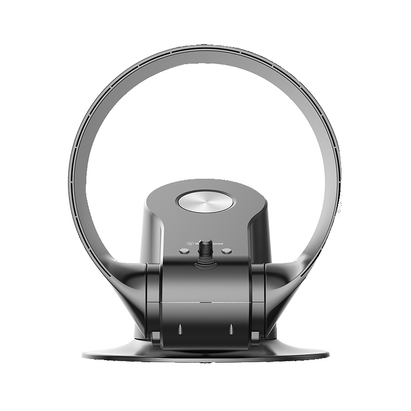 西屋(Westinghouse)电风扇XWW36(深灰色)智能无叶循环扇电风扇台扇柔风静音3档遥控控制自然风正常风睡眠风