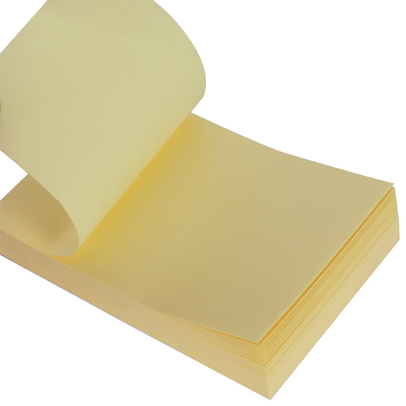 得力百事贴7732 51*76mm 100张/本 吊袋包装黄色 deli7732