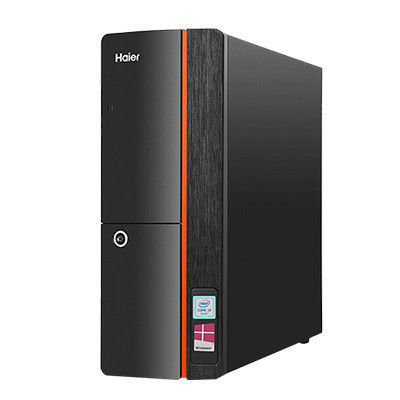 海尔(Haier)极光H5商用家用办公台式电脑主机(i3-7100 4GB DDR4 1TB 10L小机箱 正版WIN10 有线键鼠 双频WIFI加蓝牙)