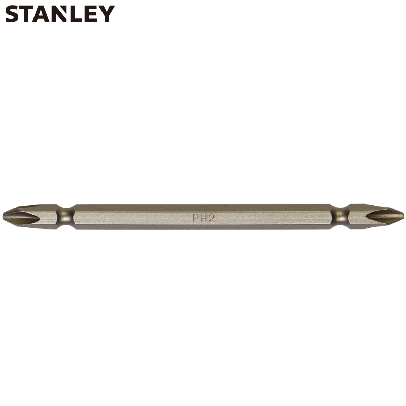 史丹利(Stanley)6.3MM系列110mm双头旋具头PH2-PH2x110mm x5 63-112F-23