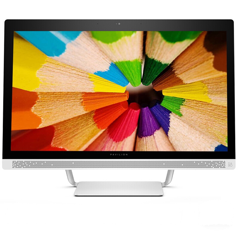 惠普(HP)畅游人27英寸触屏一体机电脑(I7-7700T 8G 2T 128G 4G Win10H 白色)