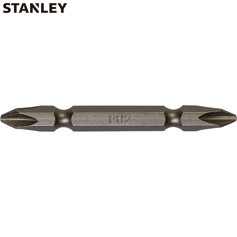 史丹利(Stanley)6.3MM系列65mm双头旋具头PH1-PH2x65mm x10 63-107T-23