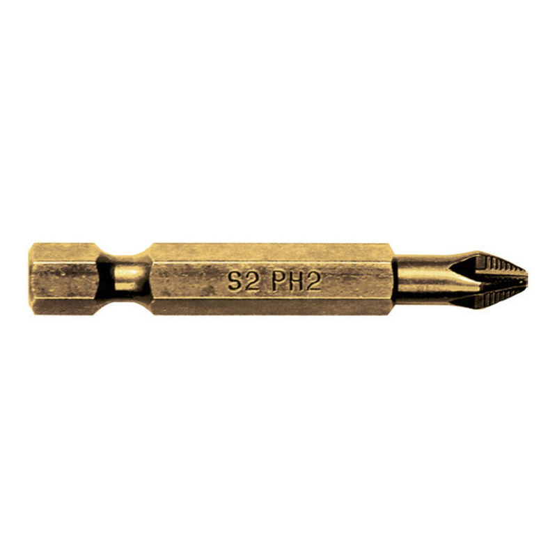 史丹利(Stanley)6.3MM系列 镀钛十字旋具头PH2x50mm x10 63-198T-23