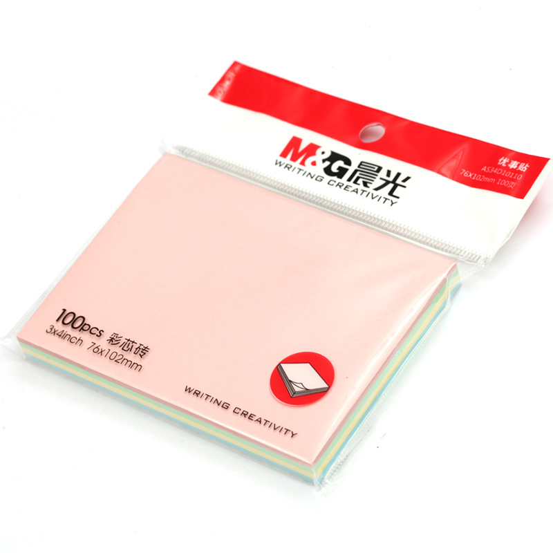 晨光3X4多彩优事贴100页AS34D10110