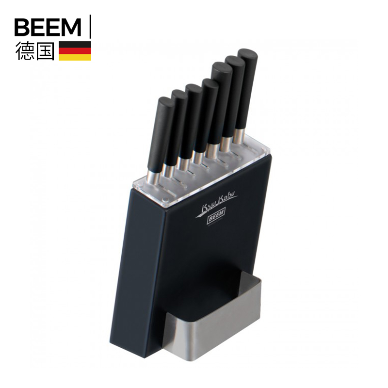 BEEM不锈钢菜刀套装 家用厨房刀具8件套 德国进口