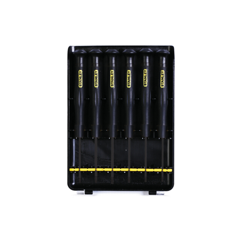 史丹利(Stanley)6件一字、十字防静电微型螺丝批套 66-492-23