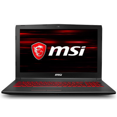 微星(MSI)GV62-099 15.6英寸游戏本学生笔记本电脑(i5-8300H 8GB 128GB+1TB GTX1050 4GB 赛睿红色背光键盘)