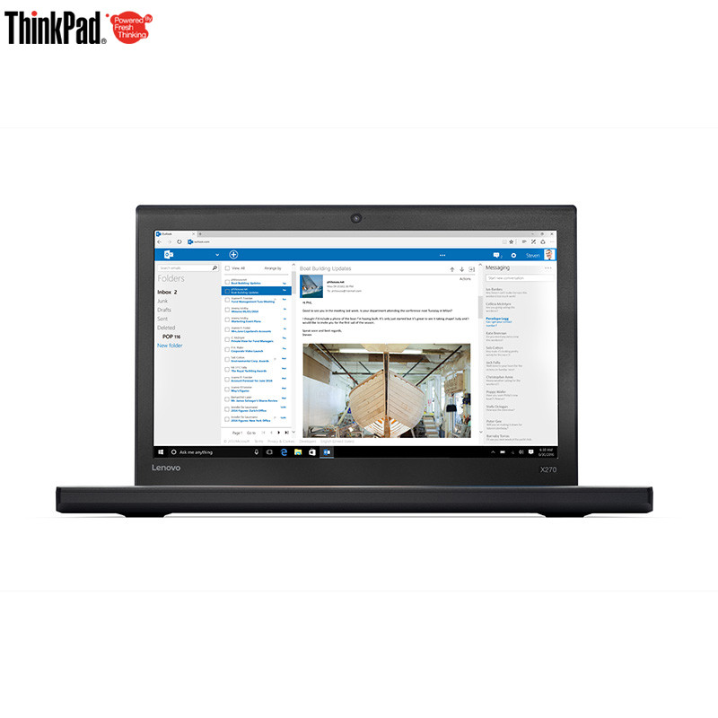 联想 ThinkPad X270 12.5英寸笔记本 i5-6200U 8G 128GB+500GB