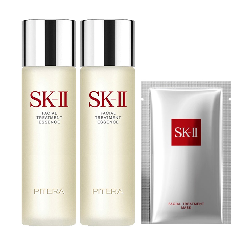SK-II神仙水230ml*2+前男友面膜6片装 补水保湿精华液护肤套装 skii“神仙水” 滋润紧致修复