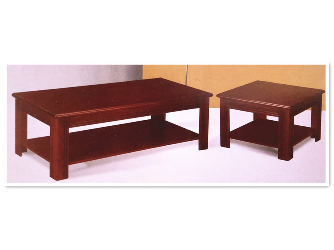 衡林 实木办公沙发长方形正方形茶几办公室茶几