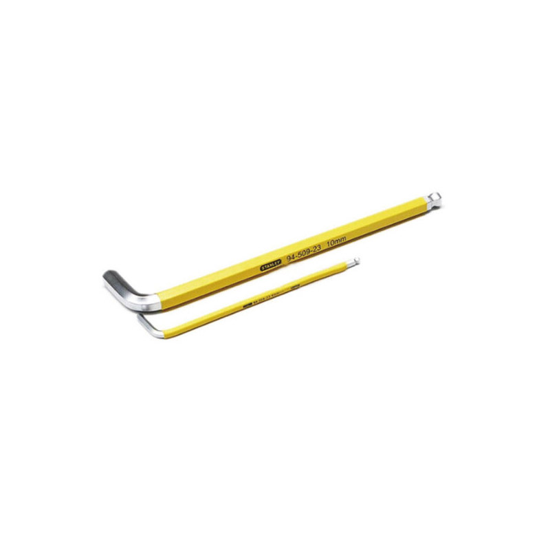 史丹利(Stanley)公制防滑加长球头内六角扳手3mm 94-503-23 货期5-10天