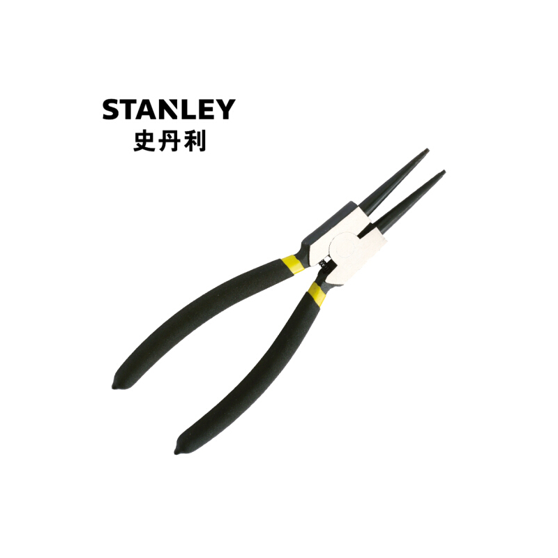 史丹利(Stanley)德式轴用直嘴卡簧钳7寸 84-334-23