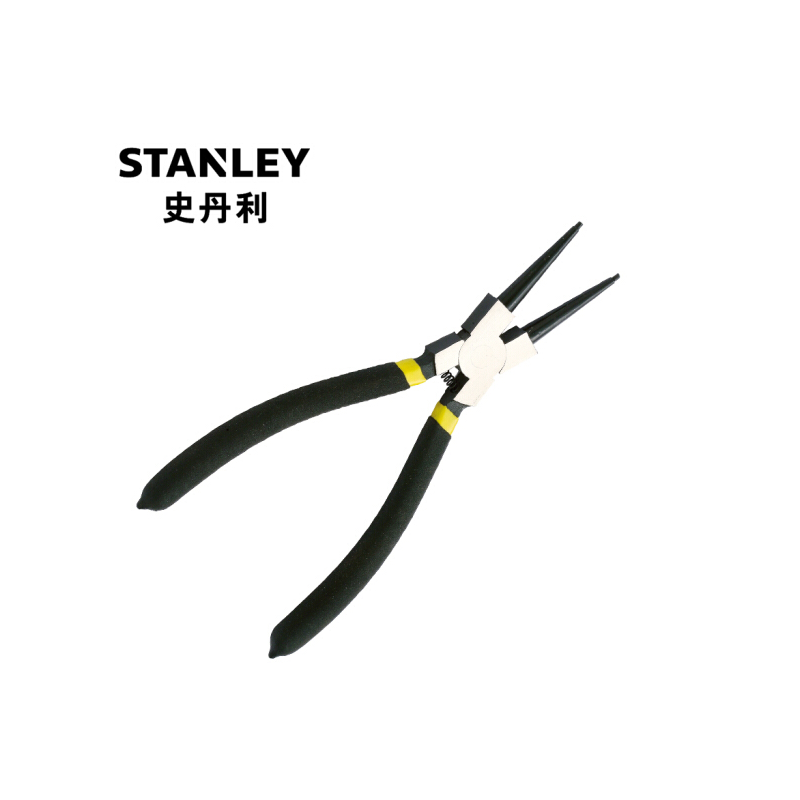 史丹利(Stanley)德式孔用直嘴卡簧钳7寸 84-363-23