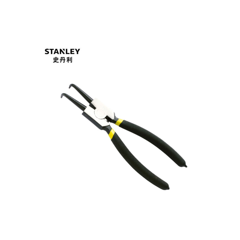 史丹利(Stanley)德式轴用弯嘴卡簧钳5寸 84-338-23