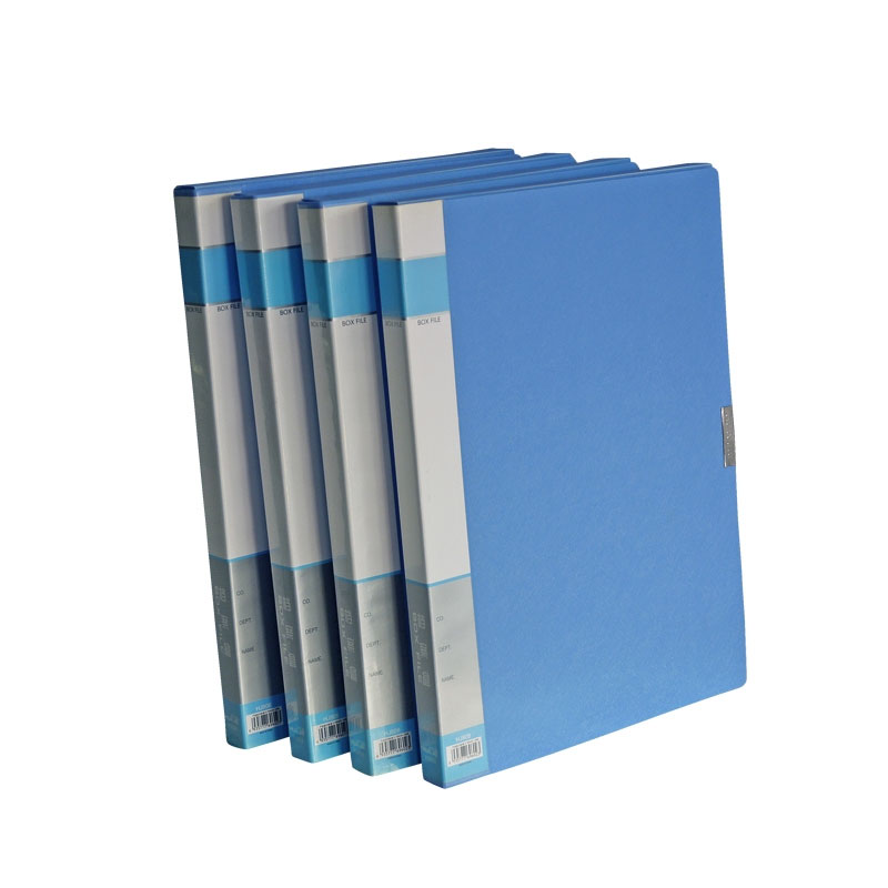 HUA JIE华杰 12个装 H808 有背罩小号资料盒 加厚塑料收纳盒耐用型粘扣文件盒资料盒