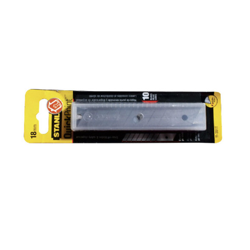 史丹利(Stanley)美工刀替换刀片18mm 10片装 11-301T-22