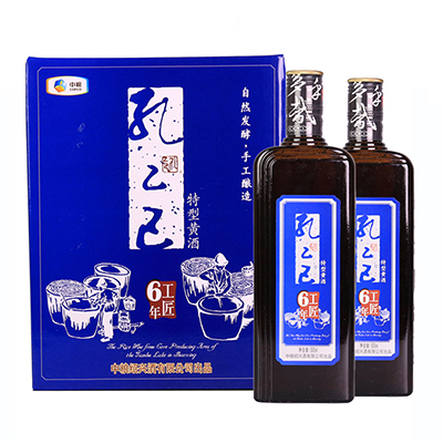 孔乙己 工匠6年特型黄酒 500ml*8瓶整箱装