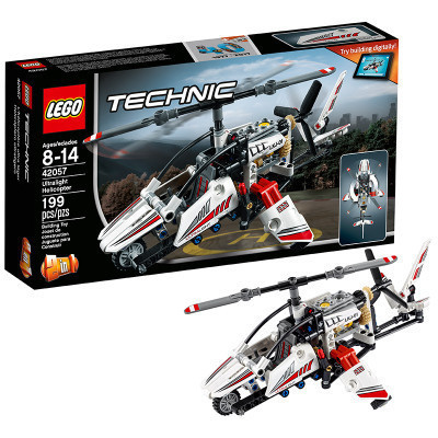 LEGO 乐高 Technic机械组系列 超轻型直升机 42057 100-200块 塑料玩具 6-14岁
