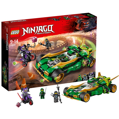 LEGO 乐高 Ninjago幻影忍者系列 劳埃德的高速连发夜行战车 70641 10岁以上 200块以上 塑料玩具