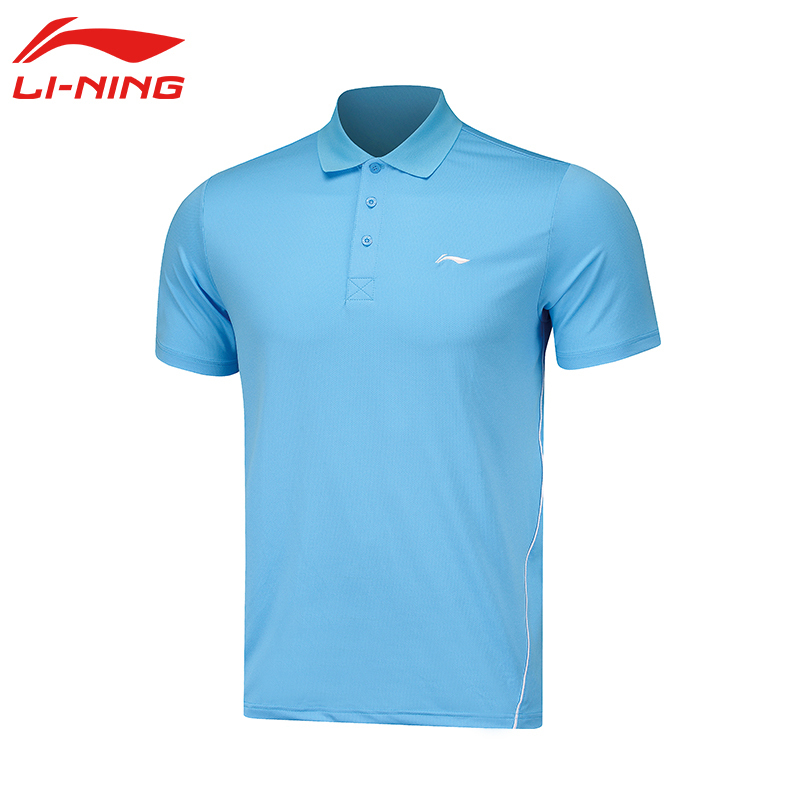 李宁(LI-NING)2016春夏男子舒适透气翻领运动休闲短袖运动POLO衫APLL201