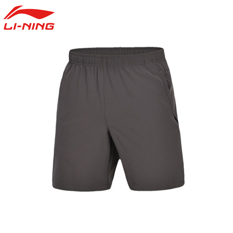 李宁(LI-NING)2017夏季男短装跑步速干透气健身裤短裤AKSM355