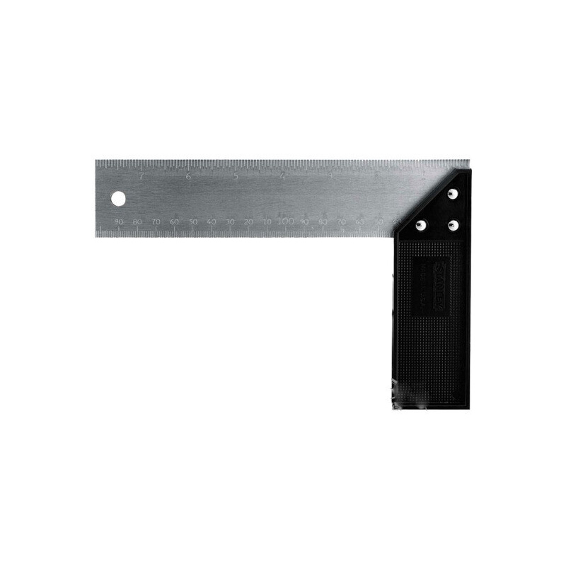 史丹利(Stanley)塑柄不锈钢直角尺200*135mm 46-500-23