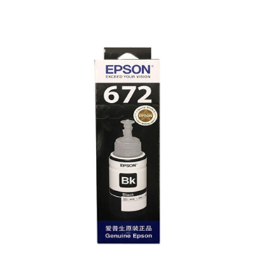 爱普生(EPSON)C13T672180黑色墨水适用L310/L380/L360打印机T6721黑色墨水