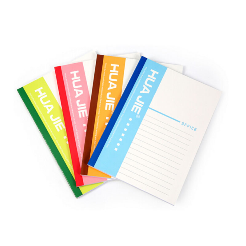 HUA JIE华杰(50本装)PR1043 热胶装软抄A5-60P无线装订本软抄本简约学生记事本笔记本 颜色随机